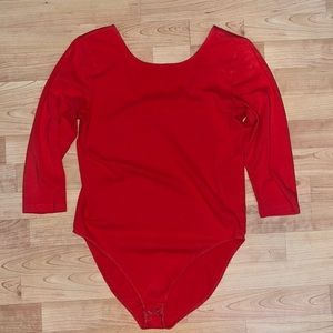 Gap fitted tee red bodysuit, size large